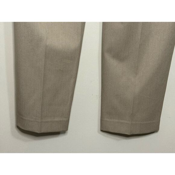 Talbots Heritage Dress Pants Women's Size 10 Tan Khaki Side Zip Flat Front - Picture 7 of 8